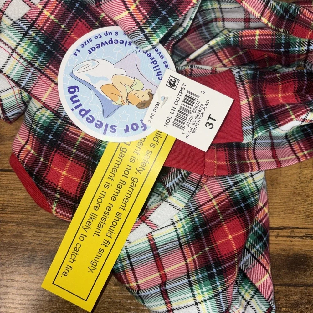 Holiday Lane Little & Big Kids Cotton PAJAMA PANT, Winterton Plaid,‎ Size-3T